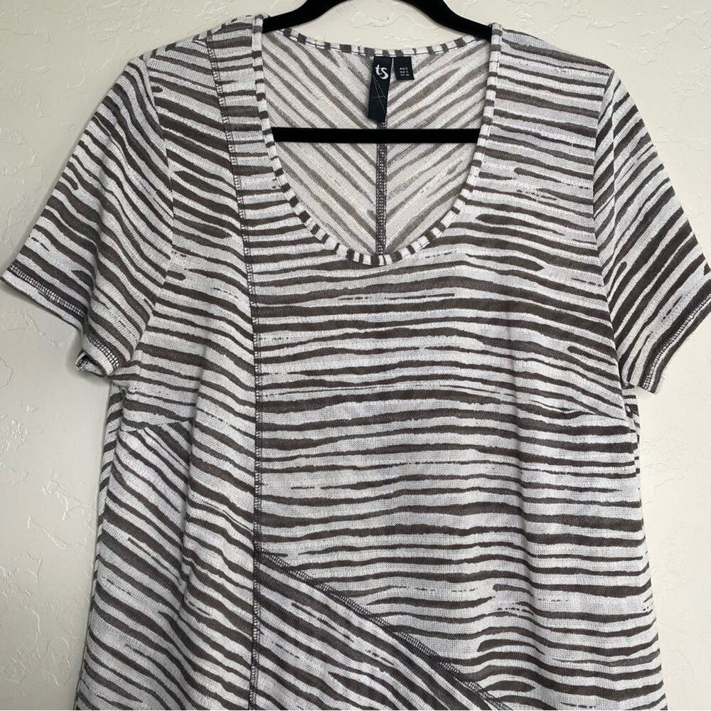 Ts Taking Shape Zebra Patchwork Asymmetrical Hem … - image 3